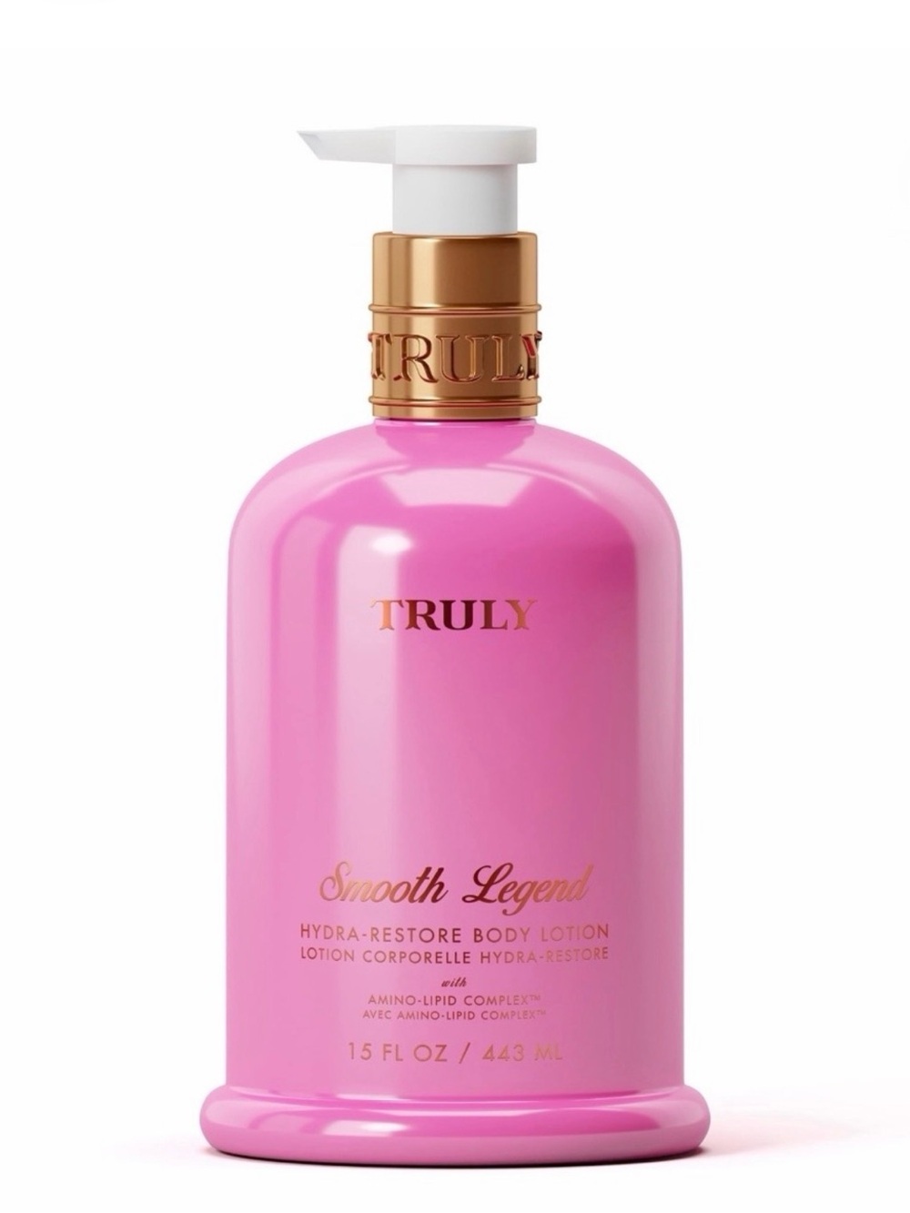TRULY Smooth Legend Hydra-Restore Body Lotion - Pink with Gold Accents
